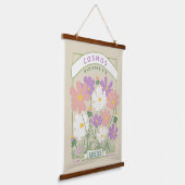 Kosmos Flowers Seed Packet Hangend Wandkleed (Gebogen)