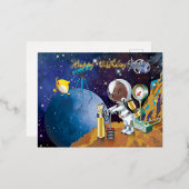 kosmos folie feestdagen briefkaart (Voorkant / Achterkant)