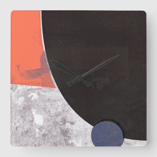 Kosmos II Vierkante Klok (Voorkant)