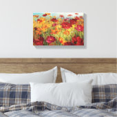 Kosmos in het veld canvas afdruk (Insitu (Slaapkamer))