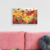 Kosmos in het veld canvas afdruk (Insitu (Woonkamer))