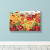 Kosmos in het veld canvas afdruk (Insitu (Houten vloer))