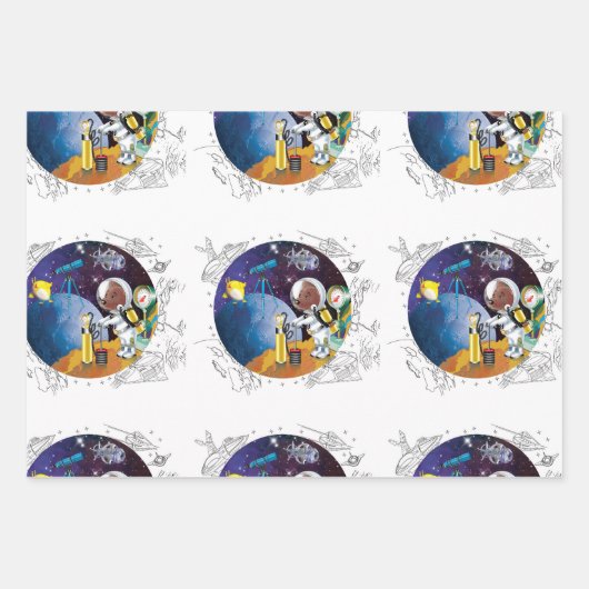 kosmos inpakpapier vel (Voorkant 3)