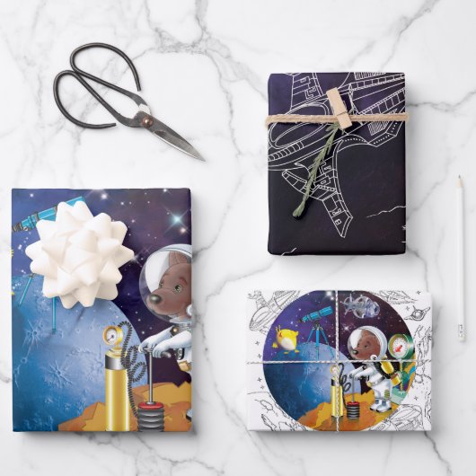 kosmos inpakpapier vel (Voorkant)