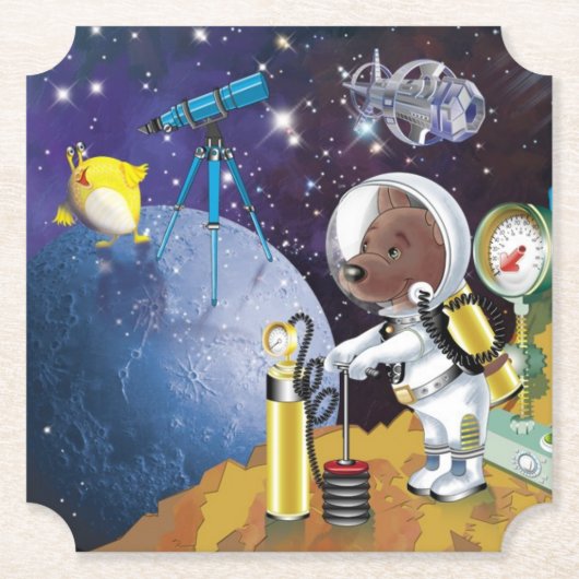 kosmos kartonnen onderzetters (Voorkant)