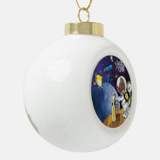 kosmos keramische bal ornament (Links)