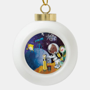 kosmos keramische bal ornament