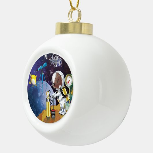 kosmos keramische bal ornament (Rechts)