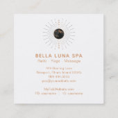 *~* Kosmos Lunar Energy Rays Moon Shaman Vierkante Visitekaartje (Achterkant)