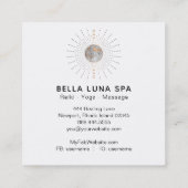 *~* Kosmos Lunar Energy Rays Moon Shaman Vierkante Visitekaartje (Achterkant)