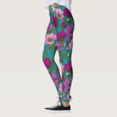 Kosmos-mix op blauw leggings (Links)