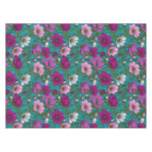 Kosmos-mix op blauw tafelkleed (Voorkant (Horizontaal))