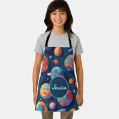 Kosmos Mozaïek Kleurrijk Gepersonaliseerd Patroon Schort (Insitu)