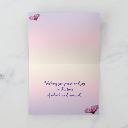 Kosmos Pasen Feestdagen Kaart (Binnen)