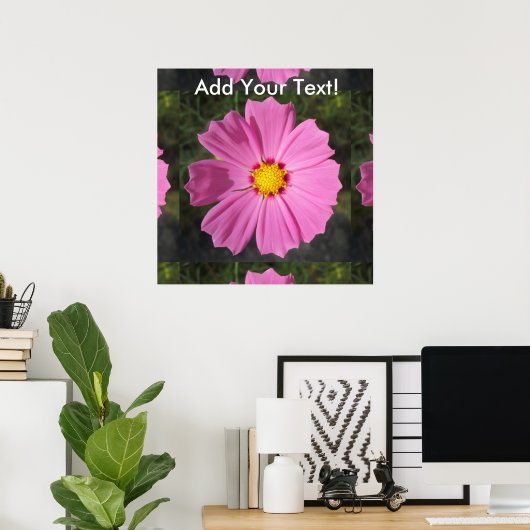 Kosmos Roze ventilator Poster (Thuiskantoor)