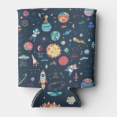 Kosmos ruimte: Hand getrokken Blikjeskoeler (Voorkant)