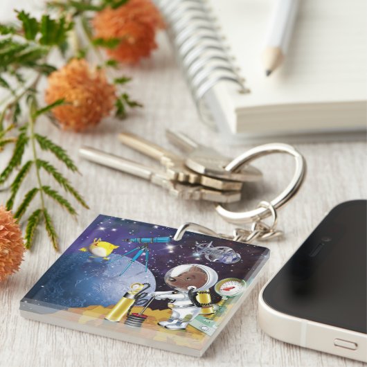 kosmos sleutelhanger (Voorkant Rechts)