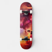 Kosmos Space Sky Red Nebula Persoonlijk Skateboard (Voorkant)