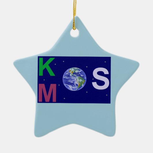Kosmos stervlinder keramisch ornament (Voorkant)