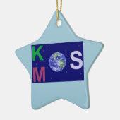 Kosmos stervlinder keramisch ornament (Links)