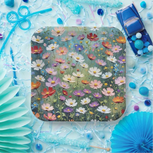 Kosmos Tuin Abstract Papieren Bordje (Feest)