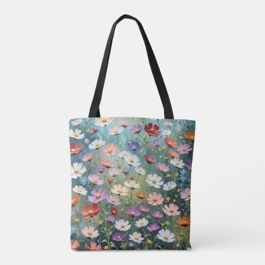 Kosmos Tuin Abstract Tote Bag (Achterkant)