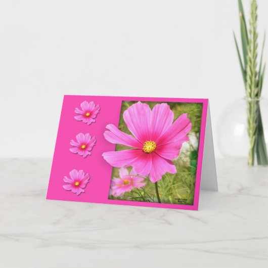 Kosmos Verjaardag Kaart (Voorkant)