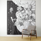 kosmos wandkleed (In situ)