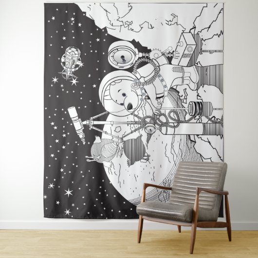 kosmos wandkleed (In situ)