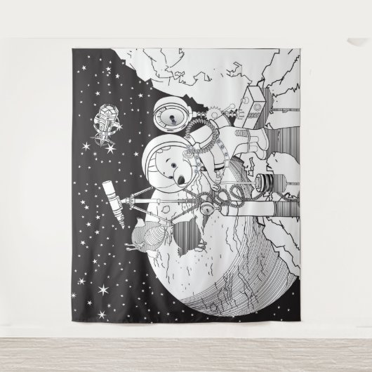 kosmos wandkleed (Voorkant)