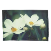 kosmosbloemen en bijen kussensloop (Voorkant)