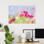 Kosmosbloemen Poster (Thuiskantoor)