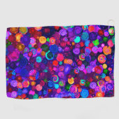 Kosmospatronen met kleurrijke spiraalkosmos golfhanddoek (Horizontaal)