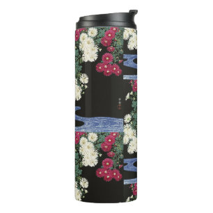 Koson Chrysanthemum Tuin Japanse Bloemen Kunst Thermosbeker