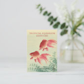 Koson, Goldfish - Japanese Fine Art - Aquarium Visitekaartje (Staand voorkant)