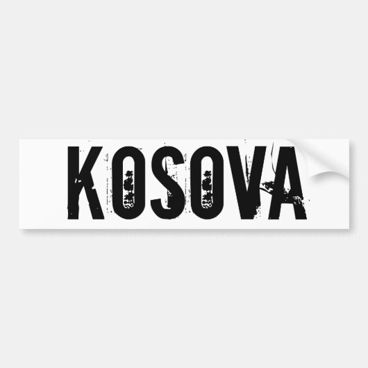 KOSOVA AUTOAUFKLEBER BUMPERSTICKER (Voorkant)