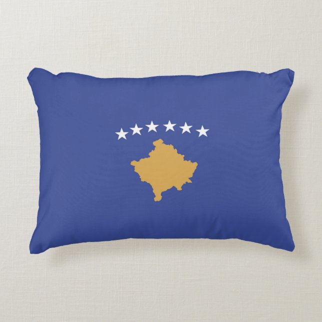 Kosovaanse vlag accent kussen (Voorkant)