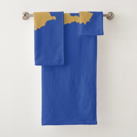 Kosovaanse vlag bad handdoek (Insitu)