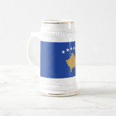 Kosovaanse vlag bierpul (Voorkant links)