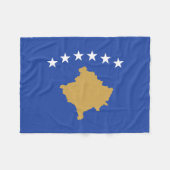 Kosovaanse vlag fleece deken (Voorkant (Horizontaal))
