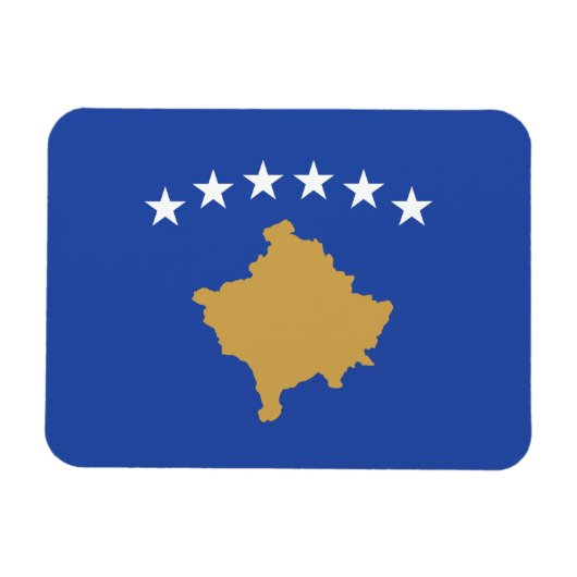 Kosovaanse vlag magneet (Horizontaal)