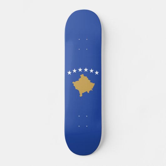 Kosovaanse vlag persoonlijk skateboard (Voorkant)