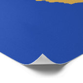 Kosovaanse vlag poster (Hoek)