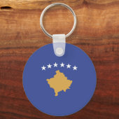 Kosovaanse vlag sleutelhanger (Voorkant)