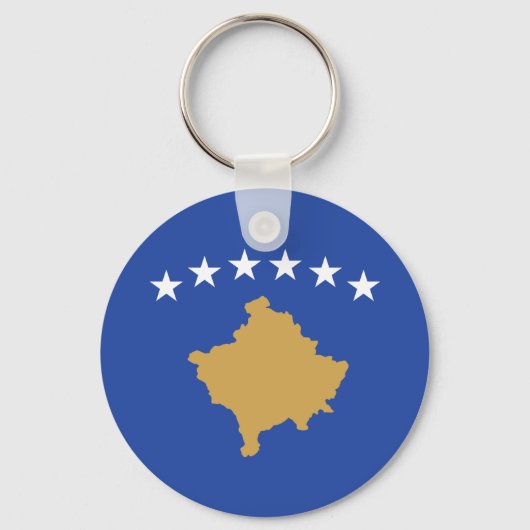 Kosovaanse vlag sleutelhanger (Voorkant)