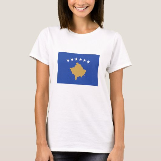 Kosovaanse vlag t-shirt (Voorkant)