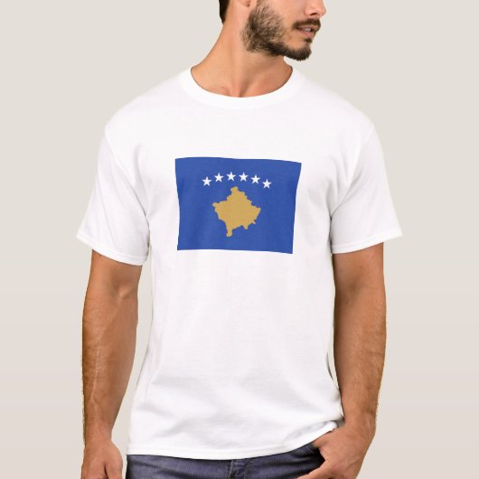Kosovaanse vlag t-shirt (Voorkant)