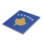 Kosovaanse vlag tegeltje (Zijkant)