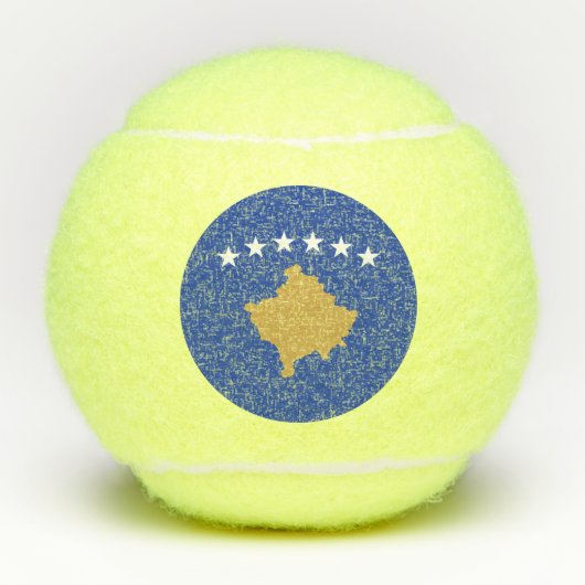 Kosovaanse vlag tennisballen (Voorkant)