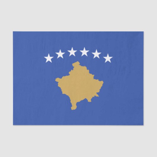 Kosovaanse vlag tissuepapier (Voorkant)
